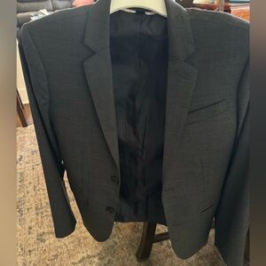 Crew cuts grey suit